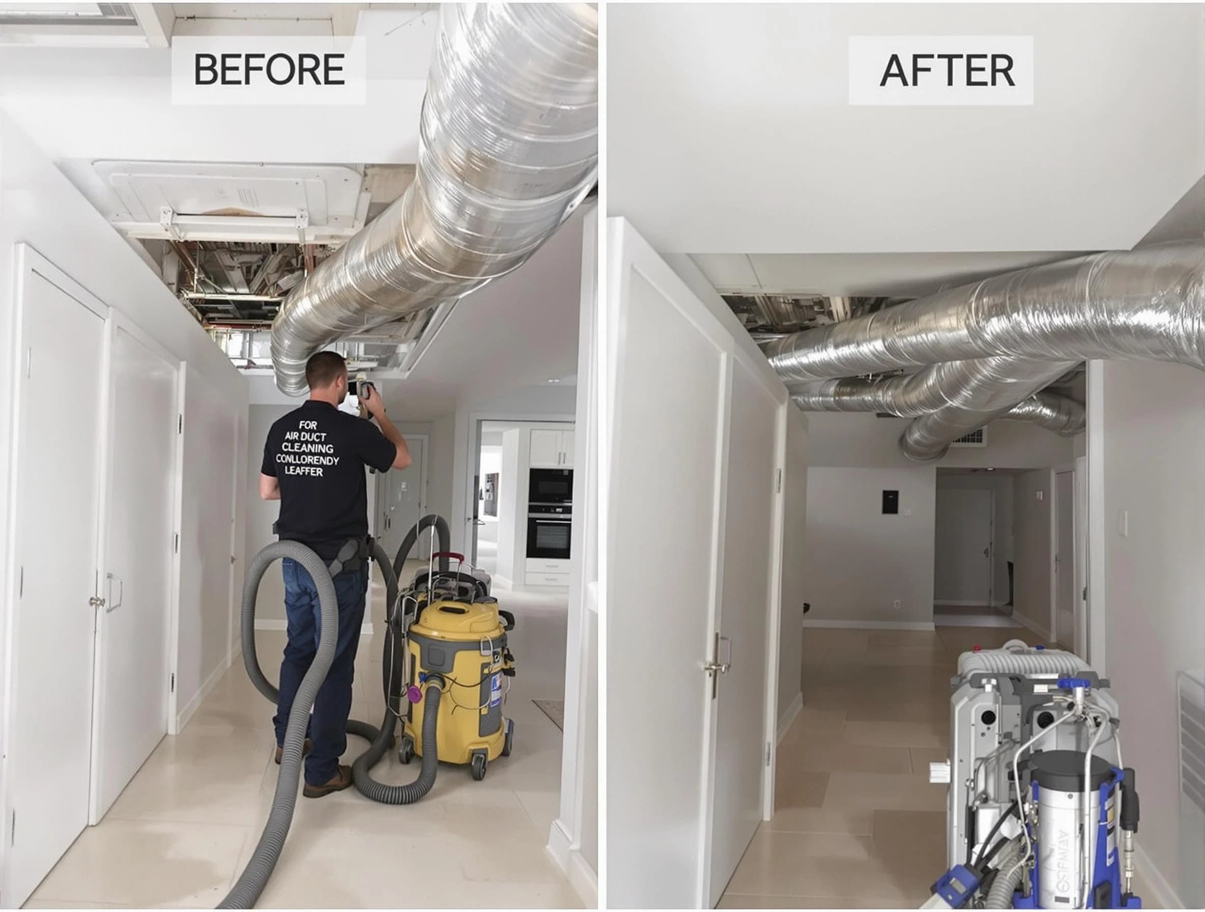 Cranston Air Duct Cleaning professional performing thorough air duct cleaning in Cranston