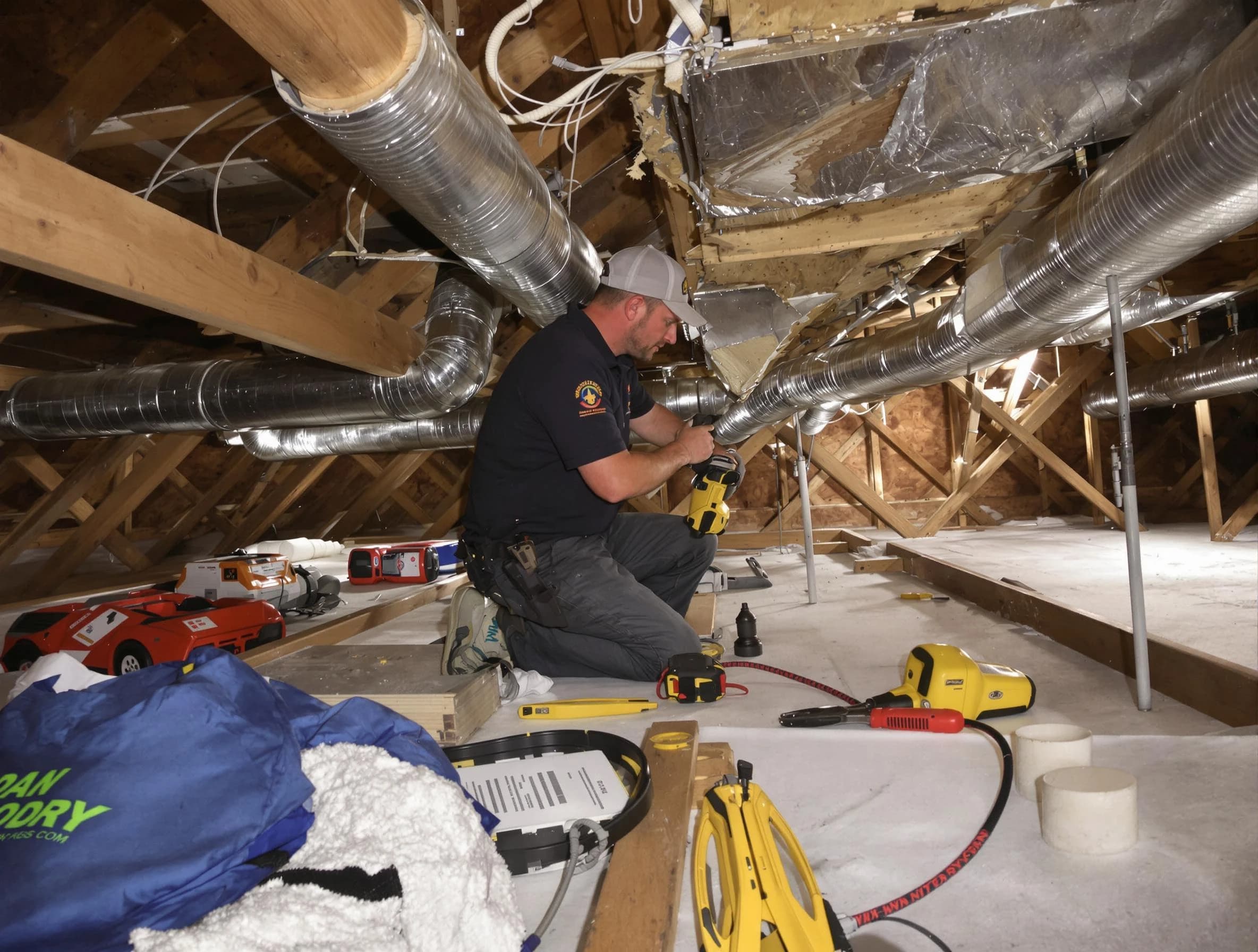 Professional air duct repair by Cranston Air Duct Cleaning in Cranston