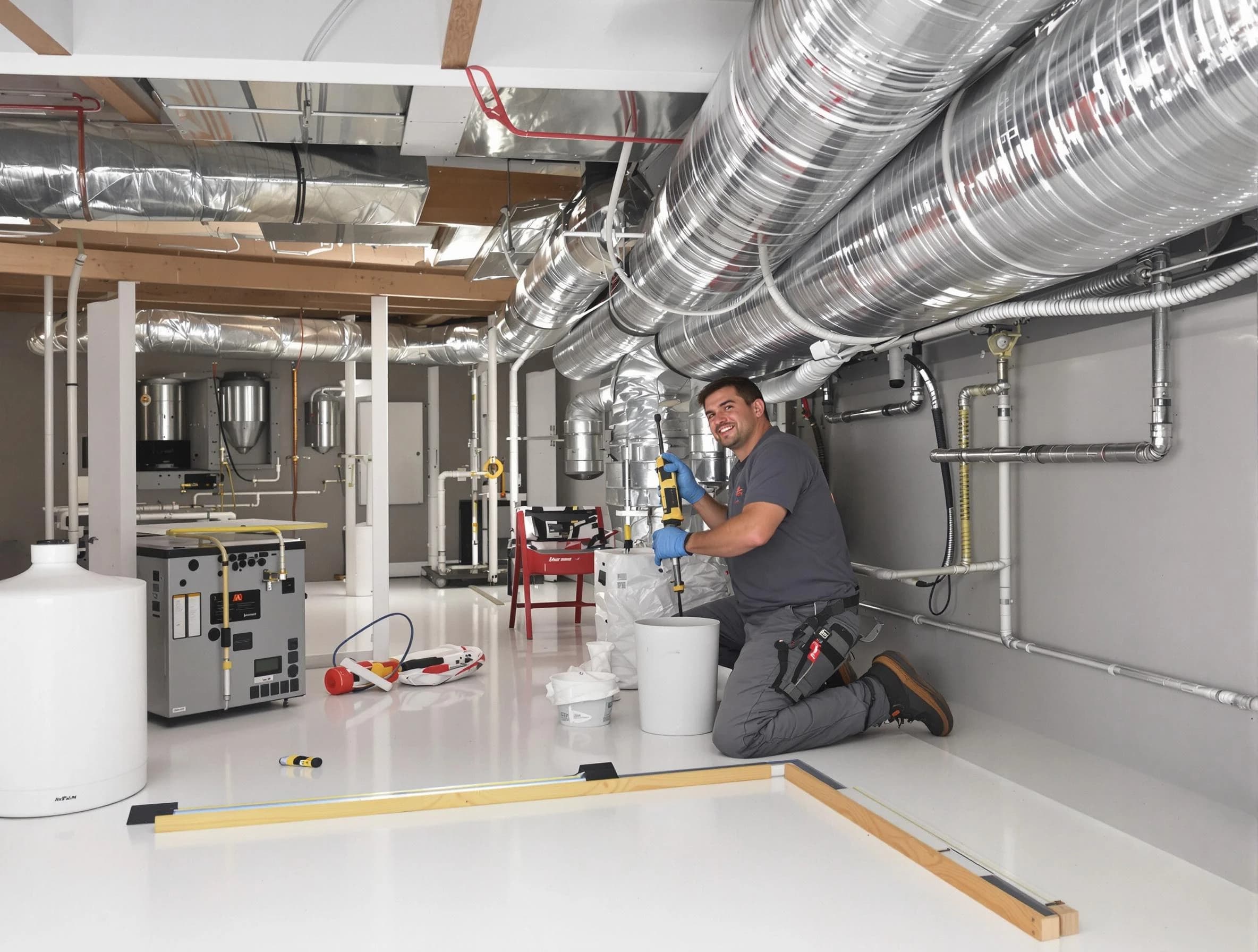 Professional duct sealing service by Cranston Air Duct Cleaning in Cranston