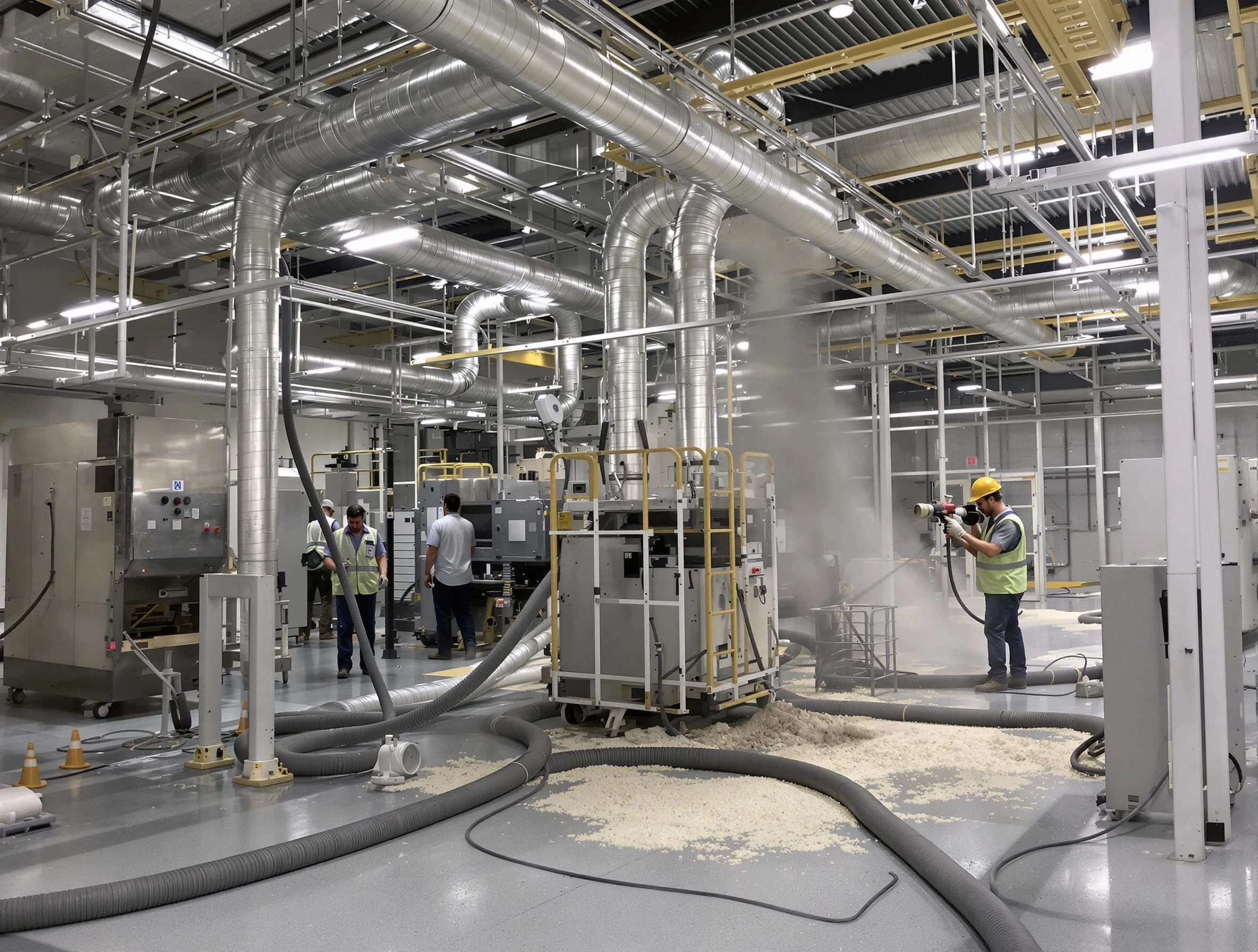 Heavy-duty industrial duct cleaning by Cranston Air Duct Cleaning in Cranston