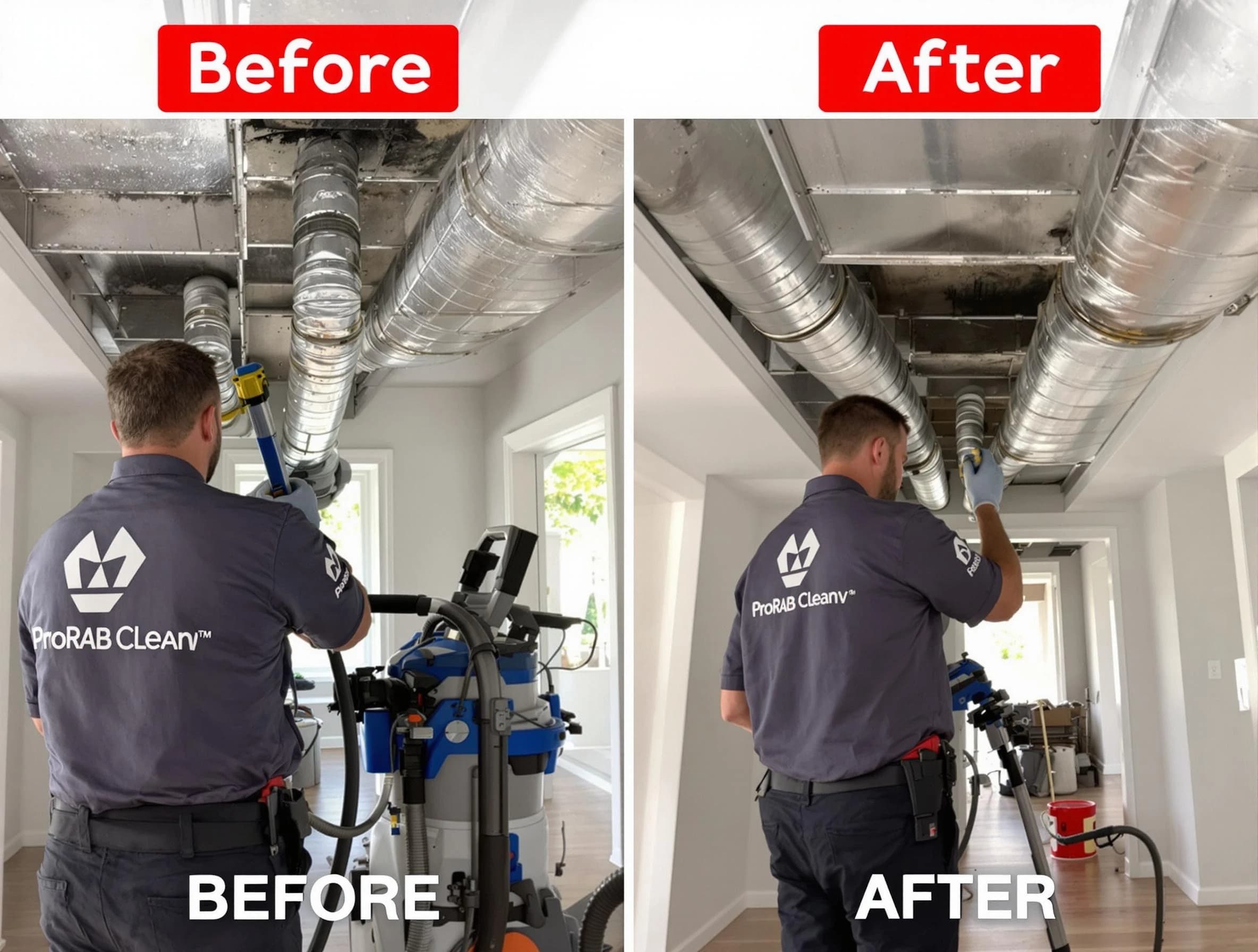 Cranston Air Duct Cleaning expert performing thorough residential duct cleaning in a Cranston home